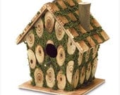 Moss Edged Birdhouse
