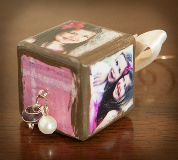 1.5" Cube Custom Photo Ornament