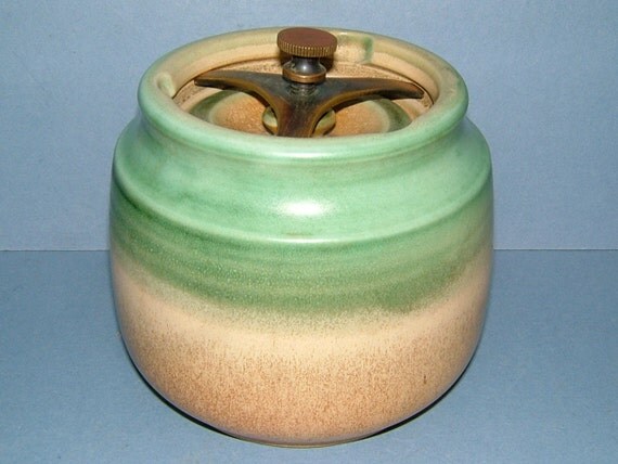 Edwardian Denby Aonian Stoneware Tobacco Jar by BiminiCricket