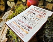Rustic Country Barn Wedding Invitation