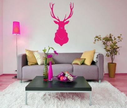 Vinyl Wall Decal Nature Design Wall Decals Wall stickers Nursery wall decal wall art- Deer head z005