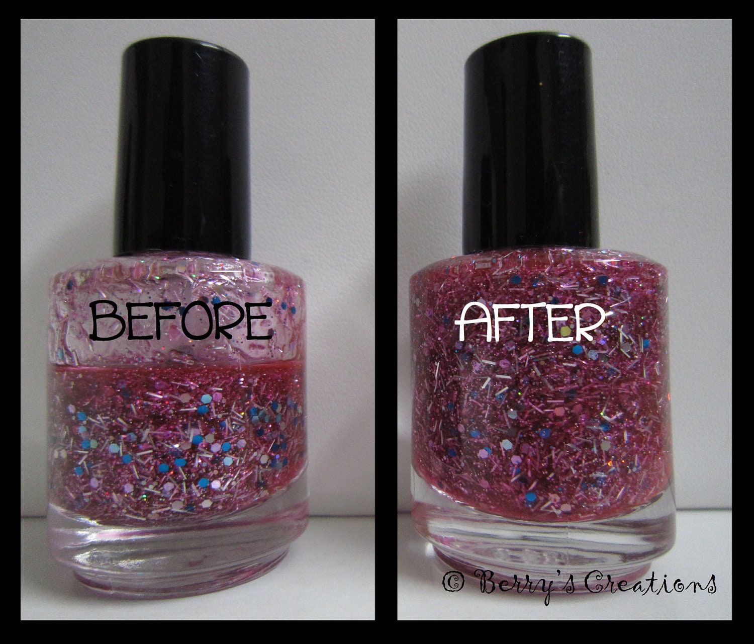 Glitter Nail Polish Helper Lifter. Suspension Base