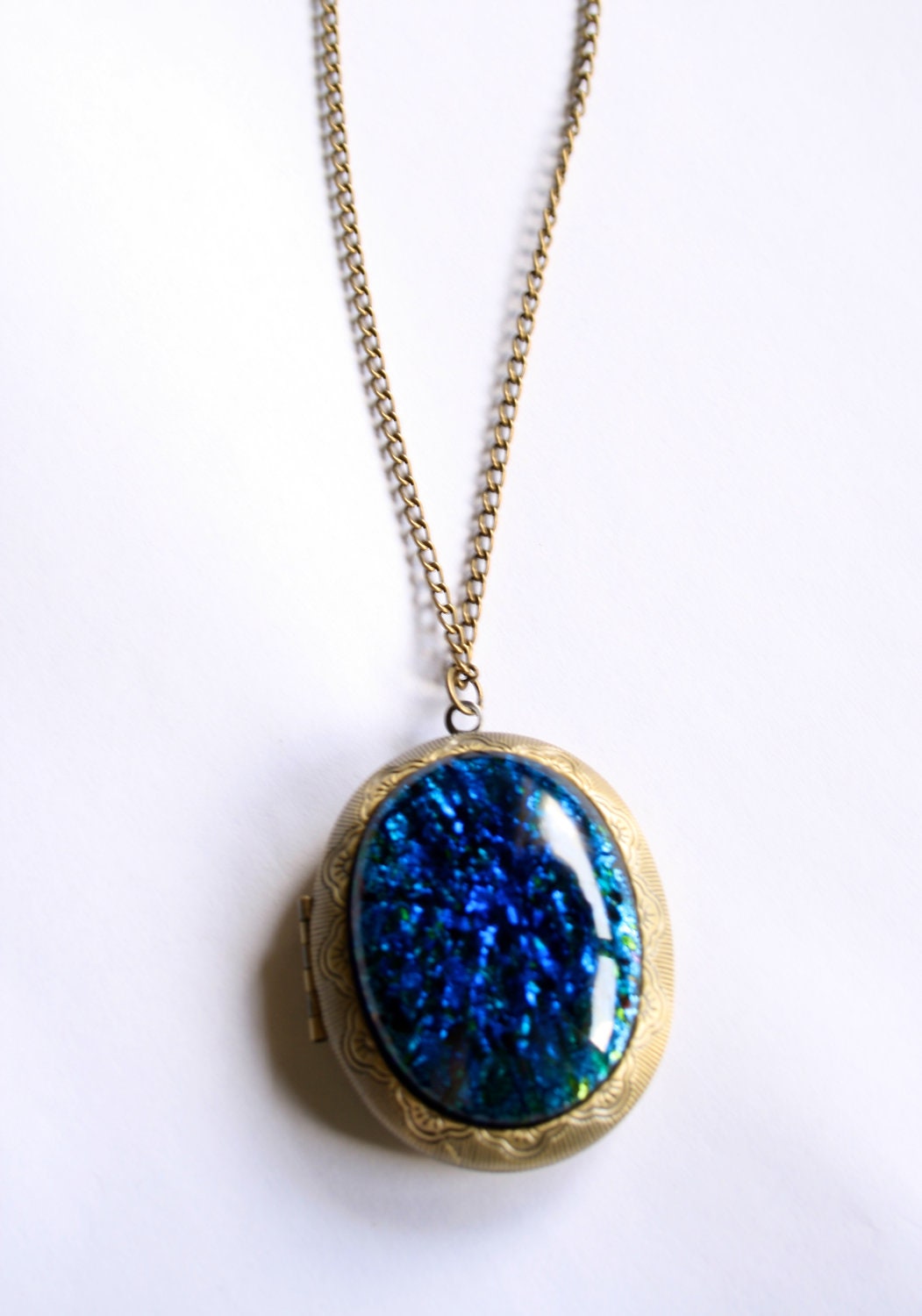 Peacock Gem Locket