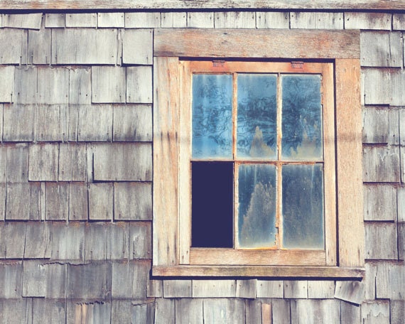 Architectural Details Photograph - Beach Cottage Decor - Minimalist Photo - Rustic - Fine Art Photograph - Grey Blue Home Decor