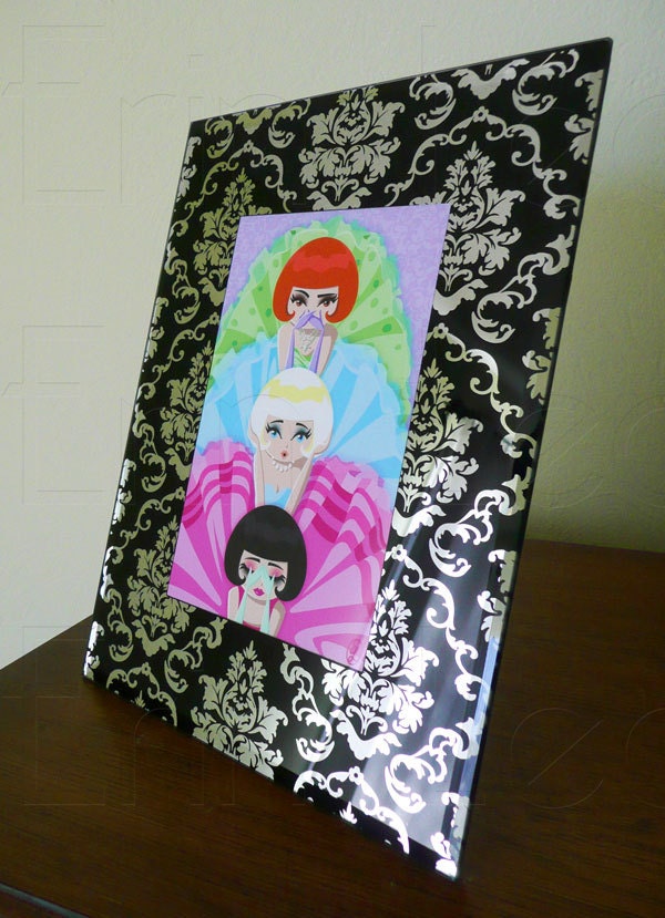 3 Wise Girls Framed - (Speak-Hear-See No Evil)