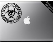 Zombie Outbreak Response Team decal for macbooks, cars, flamethrowers, etc...