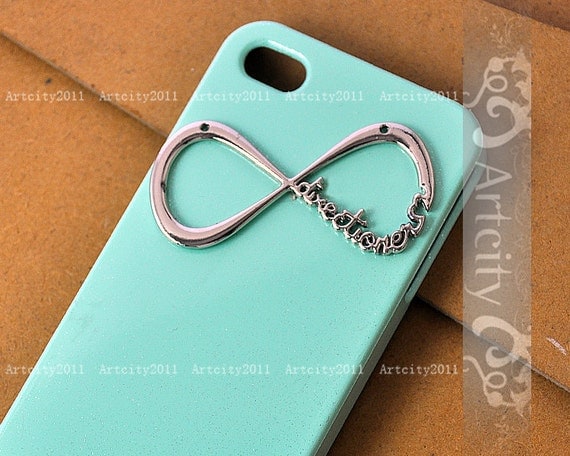 One Direction Iphone 4 Case, Iphone 4S case, Directioner Infinity Hard Case, Light Green iphone 4 case