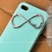 One Direction Iphone 4 Case, Iphone 4S case, Directioner Infinity Hard Case, Light Green iphone 4 case