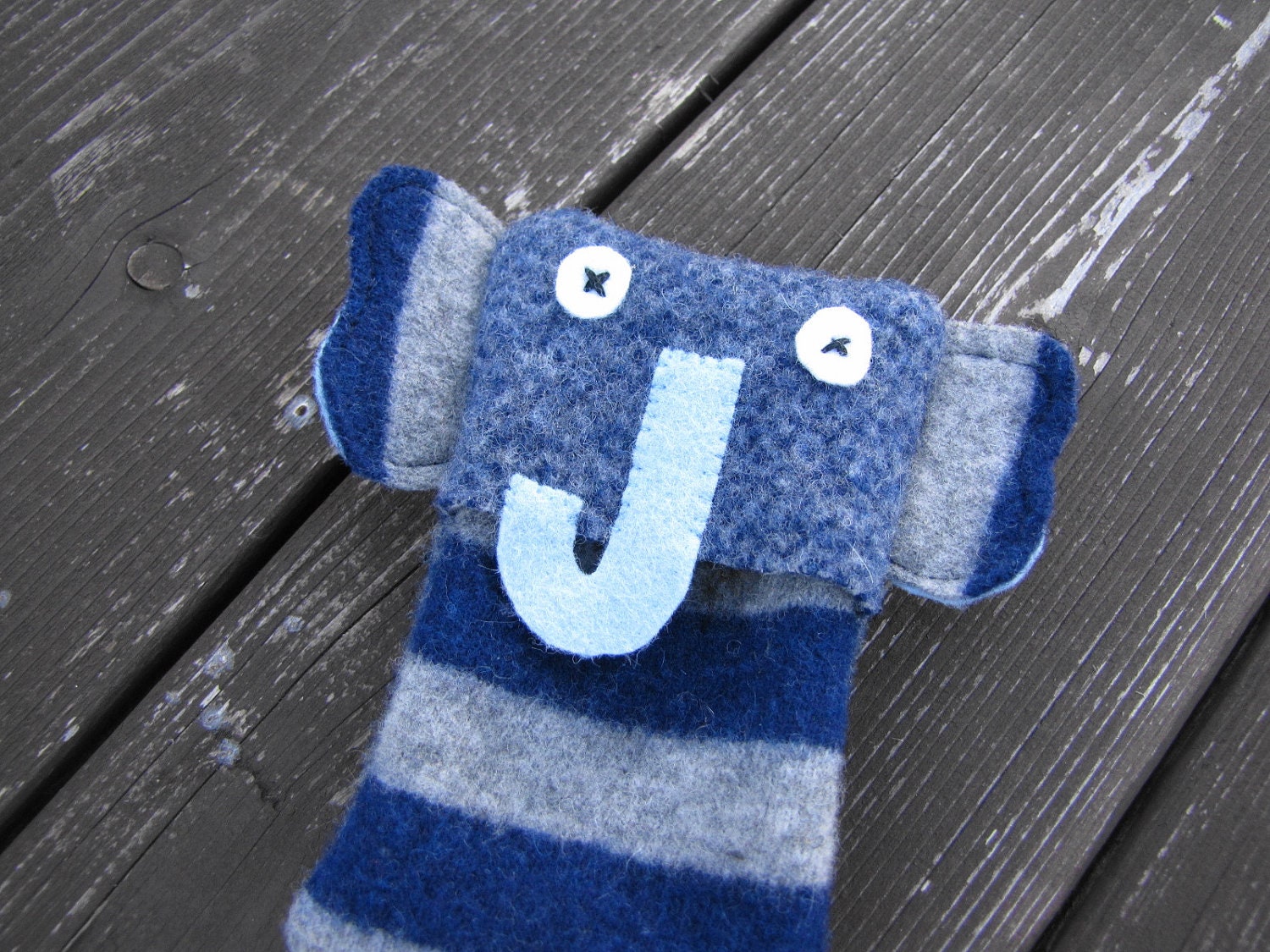 Wool Elephant iPod Nano Cozy from upcycled wool sweaters