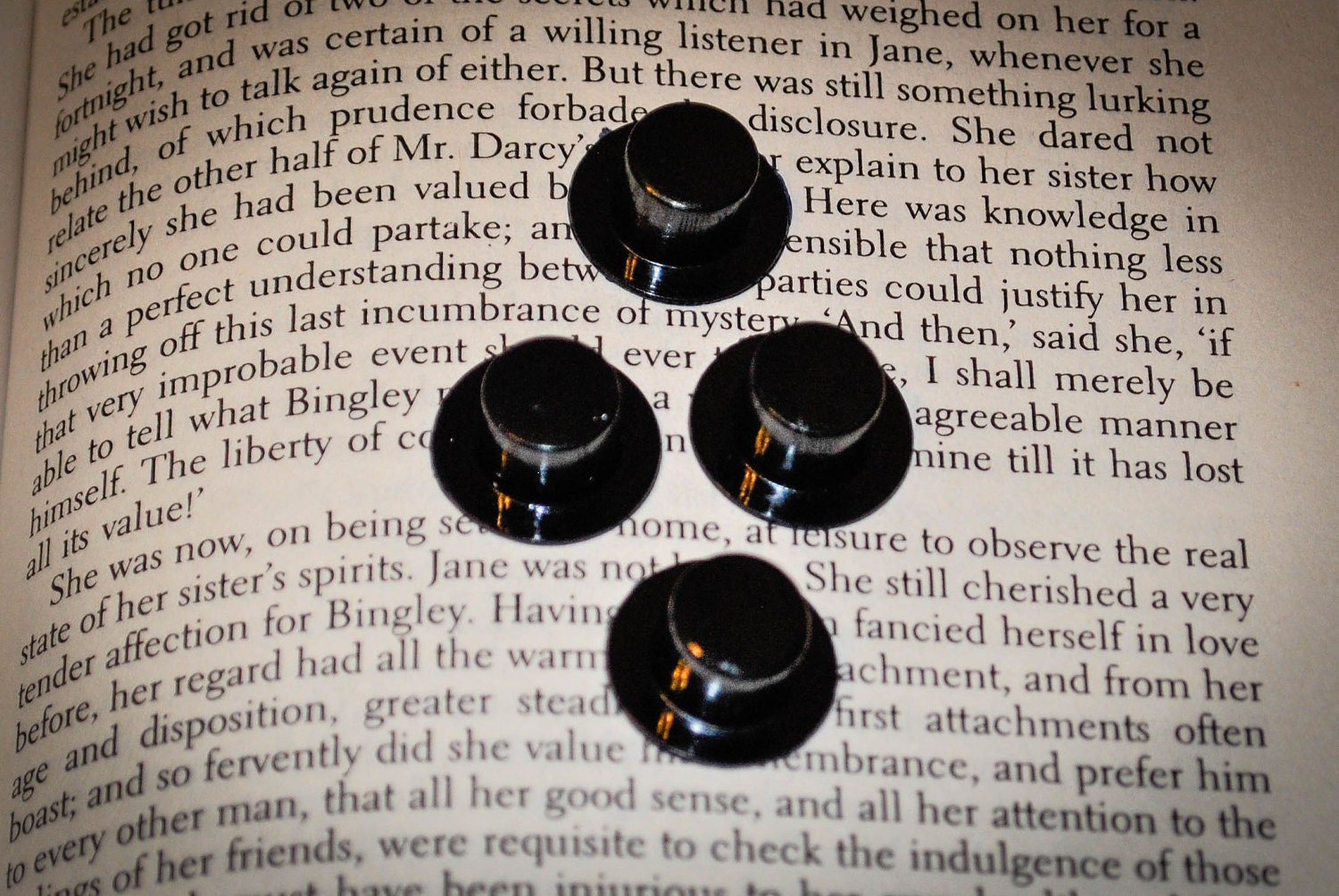 Jane Austen Clothespin Doll Ornament Kit: Four Small Tophats Christmas Ornament, Snowman