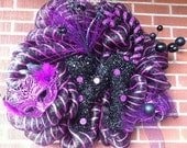 Halloween Wreath, Deco Mesh Wreath, Mesh Wreath, Wreath, Witch Wreath, Halloween Decor, Halloween Decoration