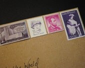 Unused Vintage Postage Stamps - Violet