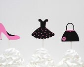 Purse Heels and Dress Cupcake Toppers