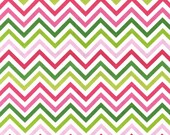 Pink and Lime Chevron Baby Blanket, Design Your Own Blanket, Size 28x34