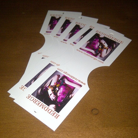 48 Custom Earring Foldover Cards