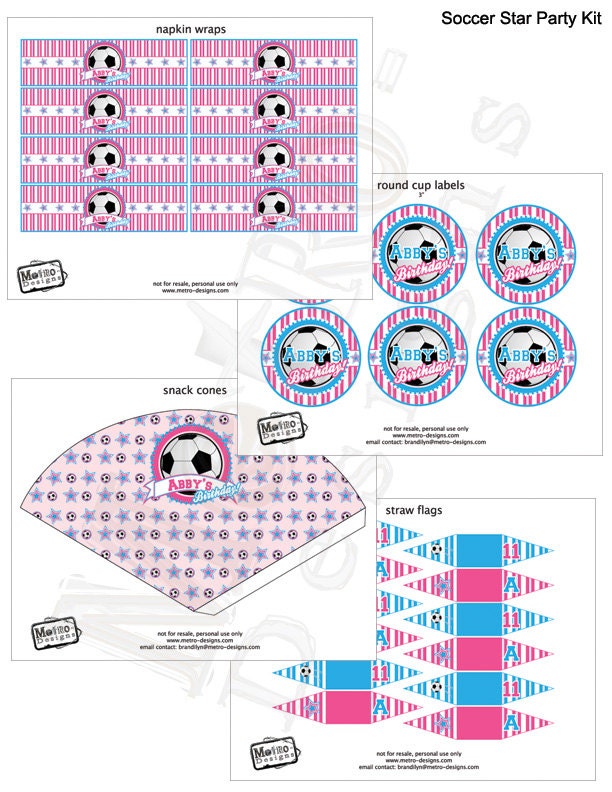 Soccer Star - Birthday Kit Il_570xn