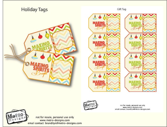 Instant Download - Christmas Gift Tag Il_570xn