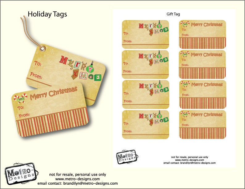 Instant Download- Christmas Gift Tag Il_570xn