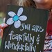 fearfully and wonderfully made handmade wood card