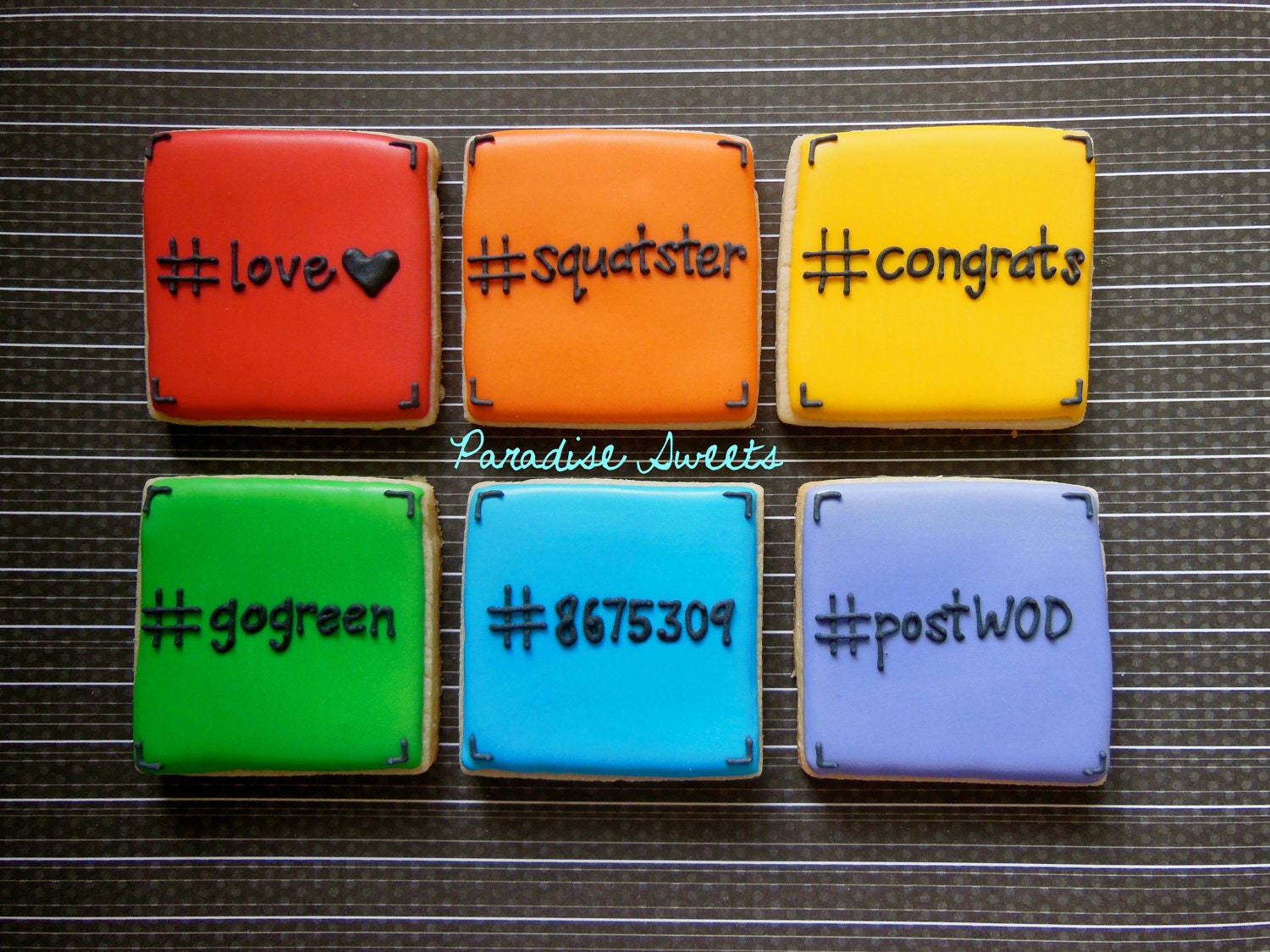Hashtag Sugar Cookies  - 1 Dozen