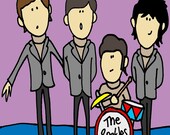 THE BEATLES POSTER - Wall Art Print of Original Artwork