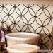 Kitchen backsplash, pantry or bathroom upgrade - vinyl interlocking circle design -