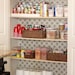 Kitchen backsplash, pantry or bathroom upgrade - vinyl quatrefoil design -