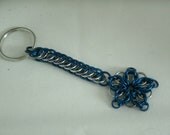 Celtic Star Key Chain in Royal Blue and Aluminum