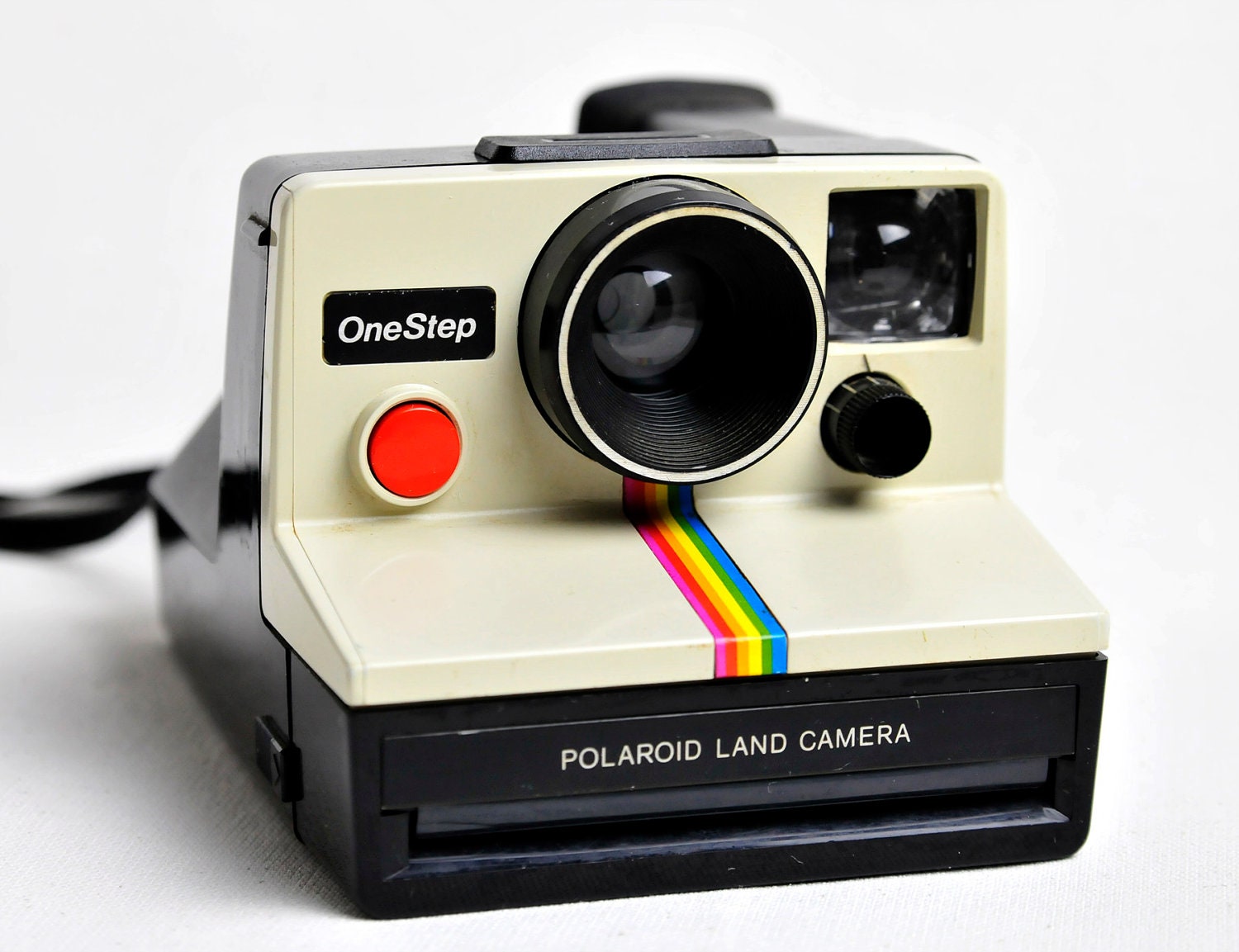 Vintage Retro Polaroid Onestep White With Carrying By Bokehlove