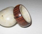 Cocobolo lined with Antler, Custom Wood and Antler Ring