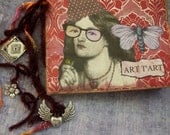 OOAK SMASH BOOK - "Art T'Art" - upcycled journal, photo album, blank book