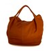 Handmade Leather Handbag Bag Purse Hobo in Orange brown  -.- the Abegaila -.-