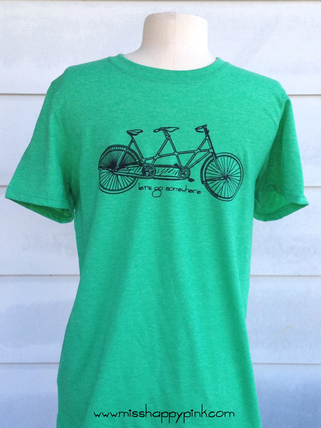 Heather Green, Let's Go Somewhere Bike Unisex Shirt