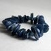 Covington Stretch Bracelet Iolite Slabs Denim Milky Aqua Bead