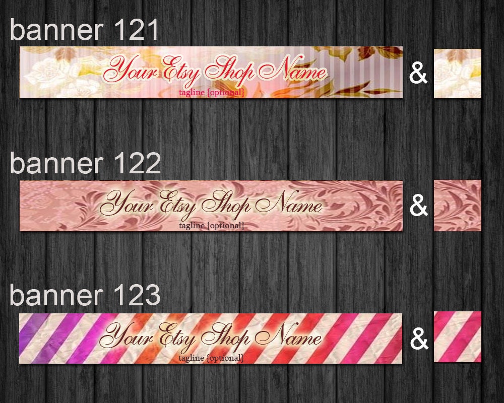 Etsy Shop Banners - Banner and Avatar -  Made to Order