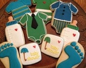 Baby shower cookie favors