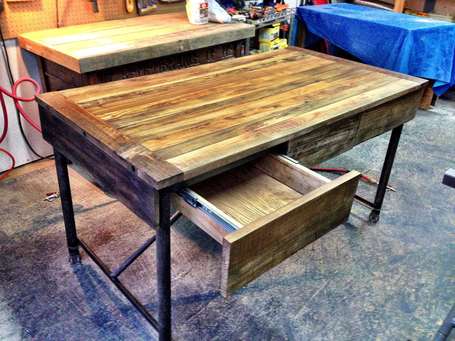 Reclaimed Vintage Desk like Restoration Hardware...but way more awesome