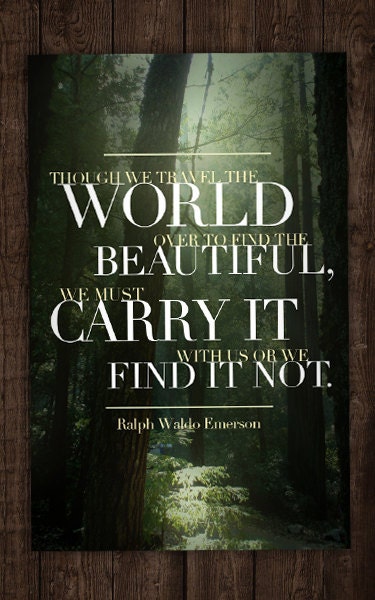 Emerson Quote Poster (11x17)