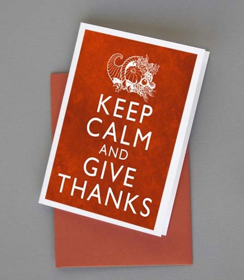 Thanksgiving Keep Calm and Give Thanks Print Card Tag Poster 5x7 Print DIY Printable jpg pdf Digital File Clip Art Instant Download DP60