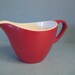 Mid-Century Red / White Melmac Creamer - Vintage Royalon / Roymac / Melamine Serveware