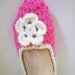 Adult Wool Crochet Slippers, Thick, Simply slippers, Women slippers house shoes.