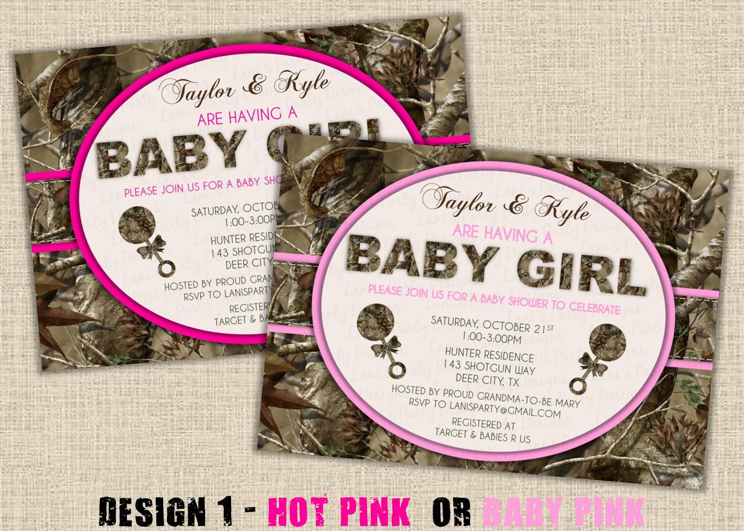 Baby Shower Food Ideas: Baby Shower Ideas Pink Camo