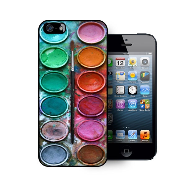 iPhone 5 case includes screen protector and cleaning cloth.Watercolor set paintbox. Available in black or white