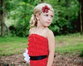 Size 4-7x Lace RomperRed Lace Romper- Petti Romper-July 4th Outfit- Petti Romper-Baby Lace Romper-Photo Prop
