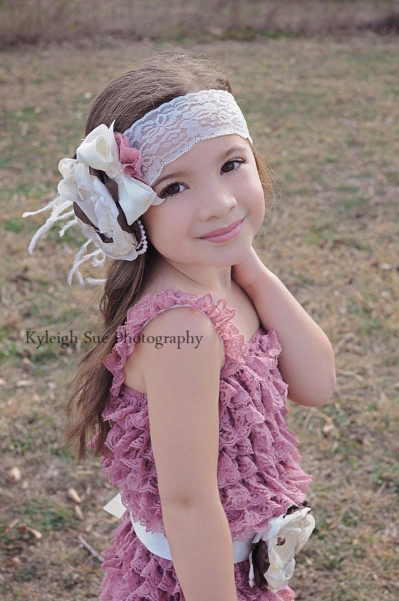 Size 4-7x Lace Romper-Romper Set-Petti Romper-Lace Petti Romper-Vintage Style Romper-Birthday Outfit-Couture Girls Outfit-Photo Prop