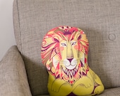 Clarence the Lion Tea Towel / Cloth Kit - A silkscreen design by Sarah Young