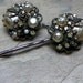 Fall Winter Vintage Grey Baroque Pearl Robert Haskell Hair Pins