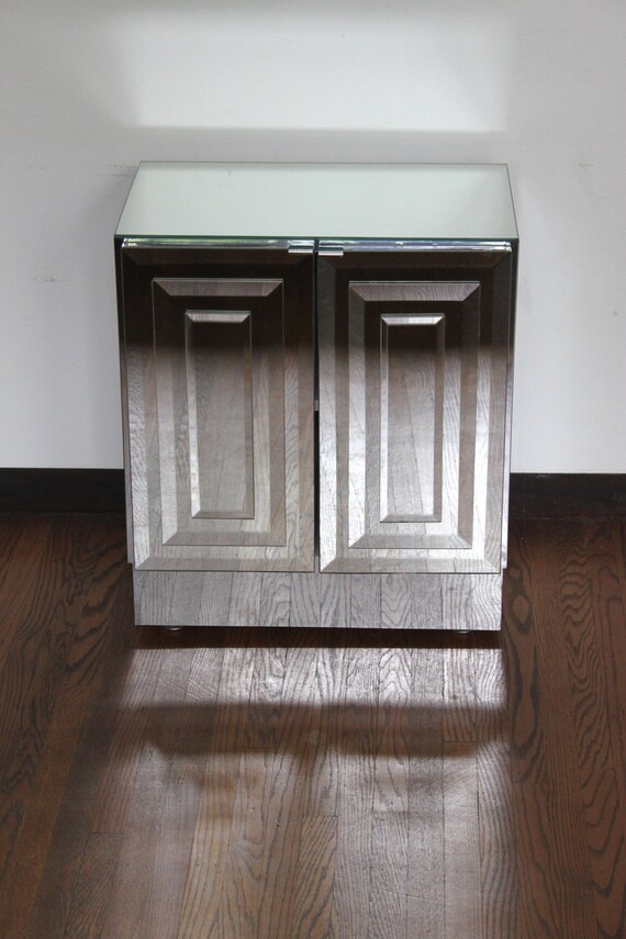 1960s Hollywood Regency Mirrored Cabinet