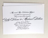Calligraphy Wedding Invitation Suite