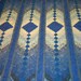 Twin Blue French braided quilt